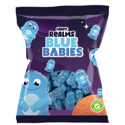 Candy Realms Jelly Blue Babies Bag 190g - 12 x 190g Bags