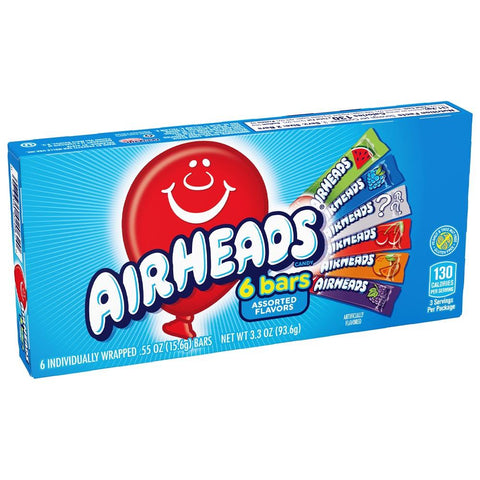 Airheads 6 Bars Theatre Box 94g - 12 x 94g Boxes