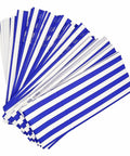 Accessories Blue Candy Striped Bags 4" x 7" x 10" (Empty)