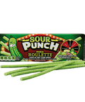 Sour Punch Pickle Roulette Straws Pack 128g - 24 x 128g Packs