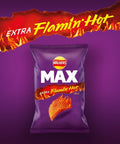 Walkers Max Extra Flamin' Hot Sharing Bag Crisps 70g £1.25 PMP - 15 x 70g Bags