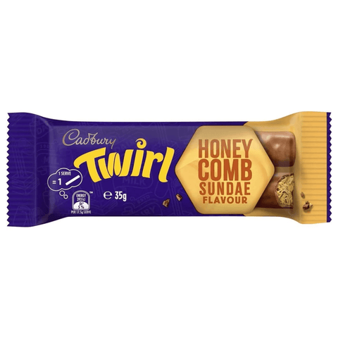 Cadbury Twirl Honeycomb Sundae Bar 35g (Australian) - 42 x 35g Bars