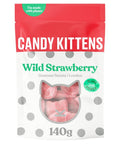 Candy Kittens Wild Strawberry Gourmet Sweets Pouch 140g - 10 x 140g Bags