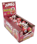 Zed Candy Jumbo Sour Cherry Jawbreaker On A Stick 35g 30p PMP - 40 x 35g Lollipops