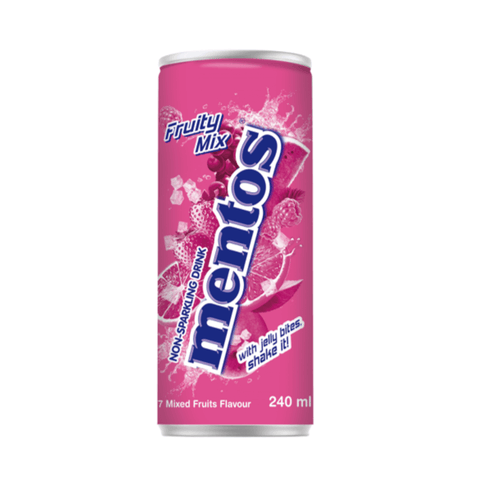 Mentos Fruity Mix Soda Can 240ml - 24 x 240ml Cans