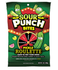 Sour Punch Pickle Roulette Bites Bag 140g - 12 x 140g Bags