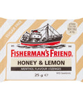 Fisherman's Friend Honey & Lemon Menthol Flavour Lozenges 25g - 24 x 25g Bags