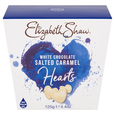 Elizabeth Shaw White Chocolate Salted Caramel Hearts 125g