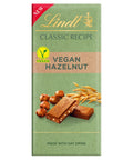 Lindt Classic Recipe Vegan Hazelnut Chocolate Bar 100g - 20 x 100g Bars