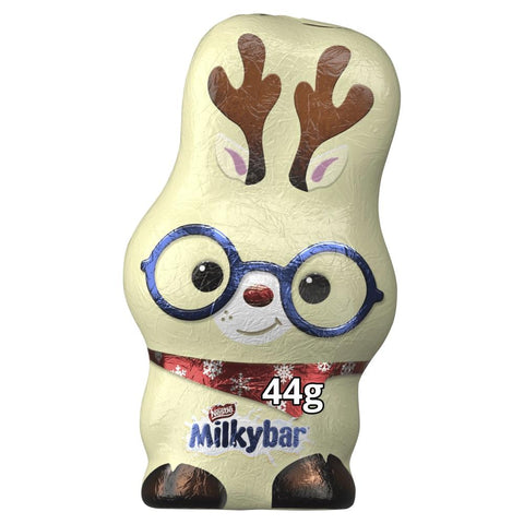 Milkybar Reindeer White Chocolate Christmas Figure 44g - 20 x 44g Packs