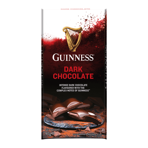 Guinness Dark Chocolate Bar 90g - 15 x 90g Bars