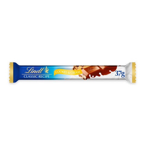 Lindt Classic Recipe Cookies & Cream Treat Bar 37g - 24 x 37g Bars