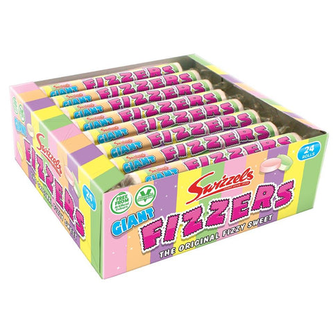 Swizzels Giant Fizzers Rolls 40g - 24 x 40g Rolls