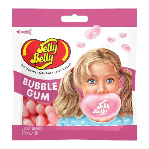 Jelly Belly Bubblegum Jelly Beans Bag 70g - 12 x 70g Bags