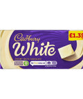 Cadbury White Chocolate Bar 90g £1.35 PMP - 24 x 90g Bars