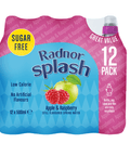 Radnor Splash Apple & Raspberry Sugar Free Flavoured Water 500ml - 12 x 500ml Bottles