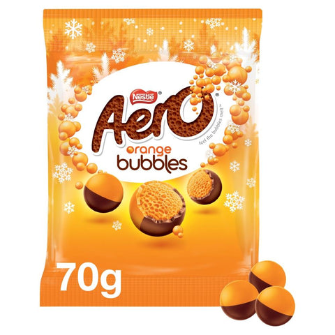 Aero Bubbles Orange Chocolate Share Bag 70g - 12 x 70g Bags