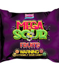 Barnetts Mega Sour Fruits Candy Bags 104g - 12 x 104g Bags