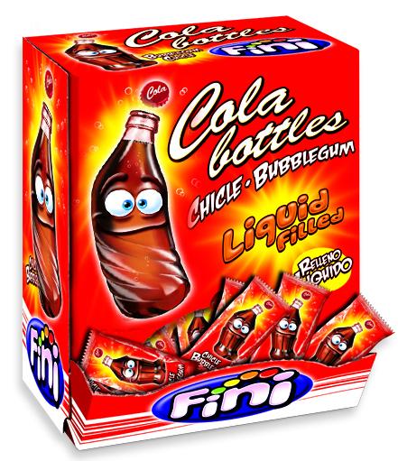 Fini Cola Bottles Liquid Filled Bubblegum 5p