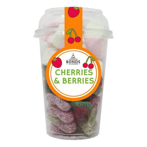 Bonds Cherries & Berries Candy Cup 250g - 6 x 250g Cups