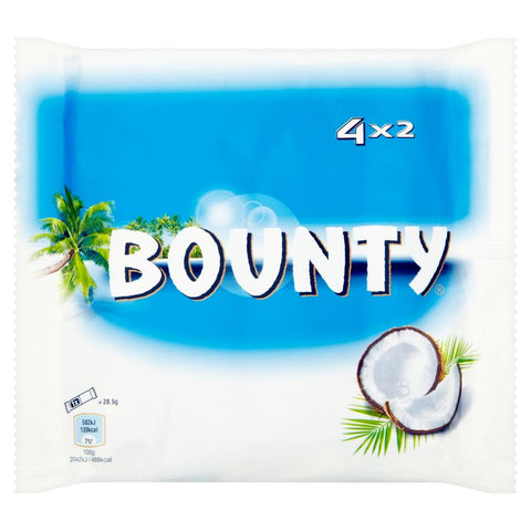 Bounty Coconut Milk Chocolate Duo Bars 4 Pack 228g - 12 x (4 x 57g Bars)