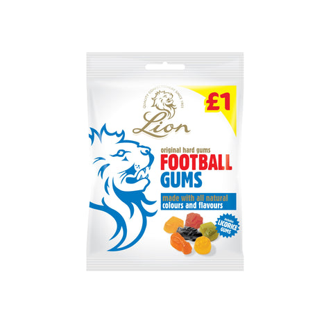 Lion Football Gum Bags 150g £1 PMP - 12 x 150g Bags