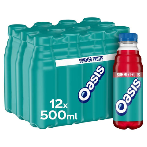 Oasis Summer Fruit Bottles 500ml - 12 x 500ml Bottles