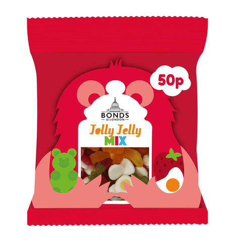 Bonds Jolly Jelly Mix Treat Bags 50g 50p PMP - 20 x 50g Bags