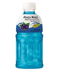 Mogu Mogu Blackcurrant Flavoured Drink with Nata de Coco Bottle 320ml - 6 x 320ml Bottles