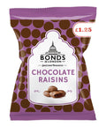 Bonds Chocolate Raisins Bag 75g £1.25 PMP - 12 x 75g Bags