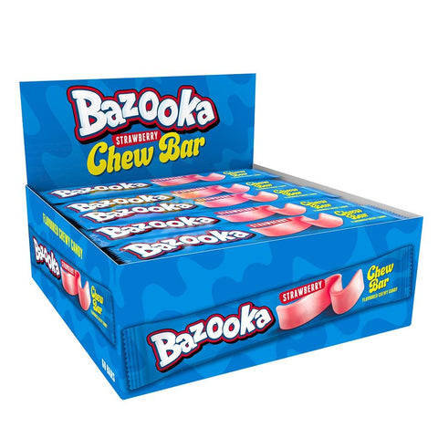 Bazooka Strawberry Chew Bars 14g - 60 x 14g Bars