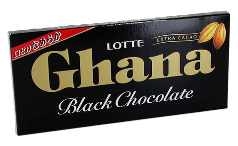 Lotte Ghana Black Chocolate 50g - Pack of 10