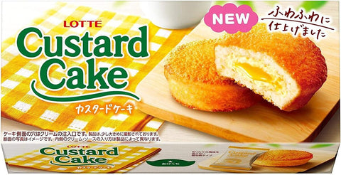 Lotte Custard Cake (Japan) 162g - Pack of 5