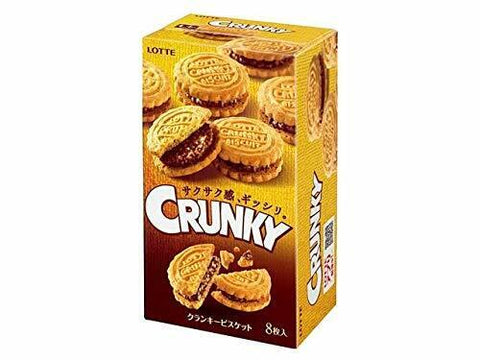 Lotte Crunky Chocolate Sandwich Biscuit (Japan) 90g - Pack of 5