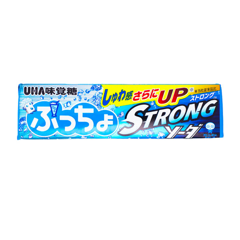 UHA Puccho Chewy Candy Strong Soda (Japan) 50g - Pack of 10